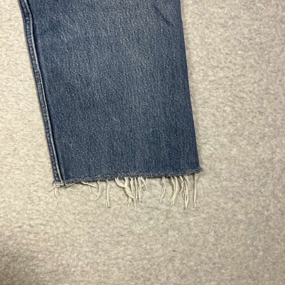 Vintage Levis Jeans Mens 34x28 Blue 501xx Straight Button Fly 90s Raw Hem Light - Picture 15 of 16